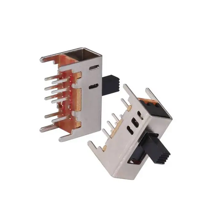 SS-23D03 4MM Height Double Pole 3 Way 2P3T Slide Toggle Switch