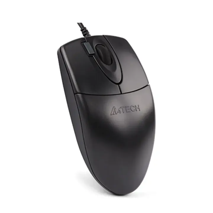 A4Tech OP-620DS Full-Size Silent 2X Click Wired Mouse ماوس سلكي صامت مع زر مدمج للدبل كليك