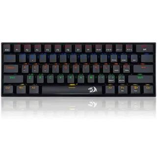 Redragon K606R Lakshmi 60% Rainbow RGB Backlit Blue Switch Mechanical Gaming Keyboard