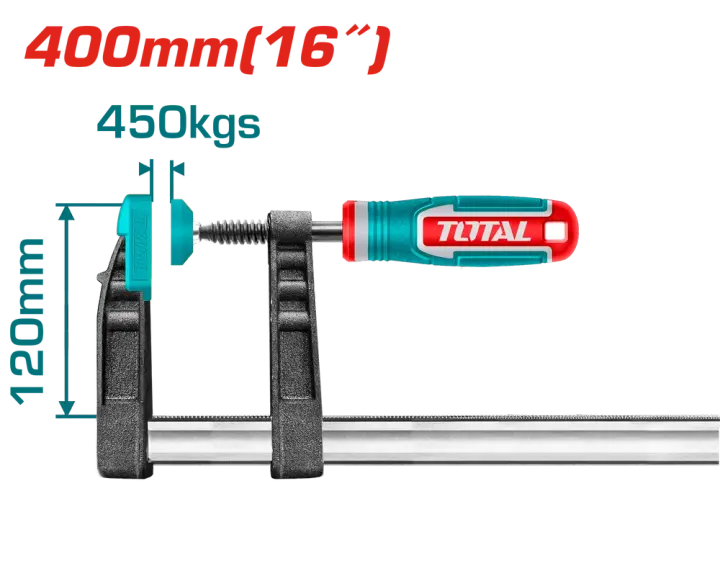 كلامب حرف F (قمطة ) مقاس 120*400 مم F clamp THT1321202