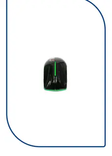 2B (MO33N) 2.4G Wireless Mouse, Green with Black Cover