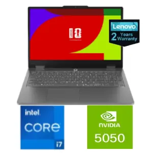Lenovo LOQ Essential 15IRX11 Gaming Laptop, Intel Core i7-13650HX, RTX 5050 8GB, 16GB RAM, 512GB SSD, 15.6″ FHD 144Hz, Windows 11