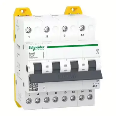 مفتاح التغيير رباعي الأقطاب (4P Changeover Switch), (Resi9), شنايدر إلكتريك 40a