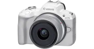 New Canon EOS R50 Camera with RF-S 18-45mm Kit White