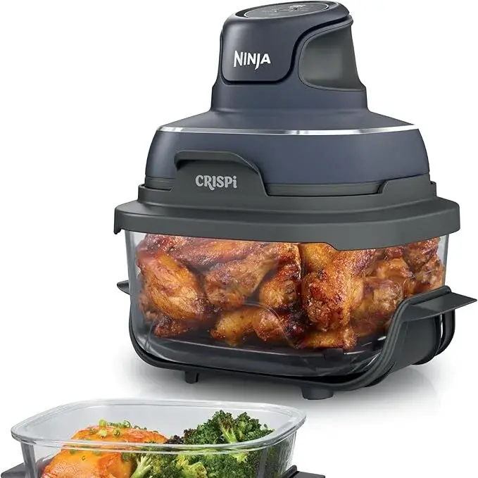 Ninja Crispi FN101 4-in-1 Portable Glass Air Fryer-Cyberspace