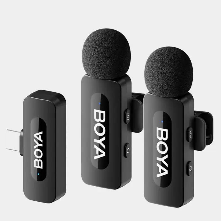 BOYA BY-V20 Ultracompact Wireless Dual Microphone System for USB-C Devices (2.4 GHz)