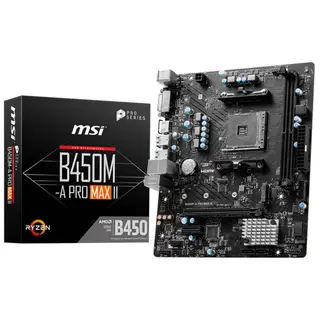 مازر بورد ام اس اى B450M-A PRO MAX II سوكيت معالج AM4