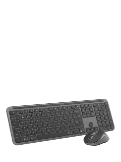 Logitech MK950 Signature Slim Keyboard and Mouse Combo, Graphite