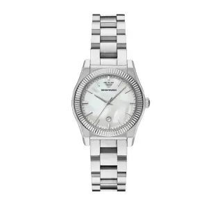 ساعة Emporio Armani Federica AR11723 حريمي فضي, 32 مم
