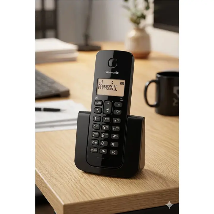 هاتف لاسلكي رقمي KX-TGB110, أسود باناسونيك