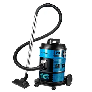 Sokany Barrel Vacuum Cleaner 21 Liter - 3800 Watt - Blue - SK-13021