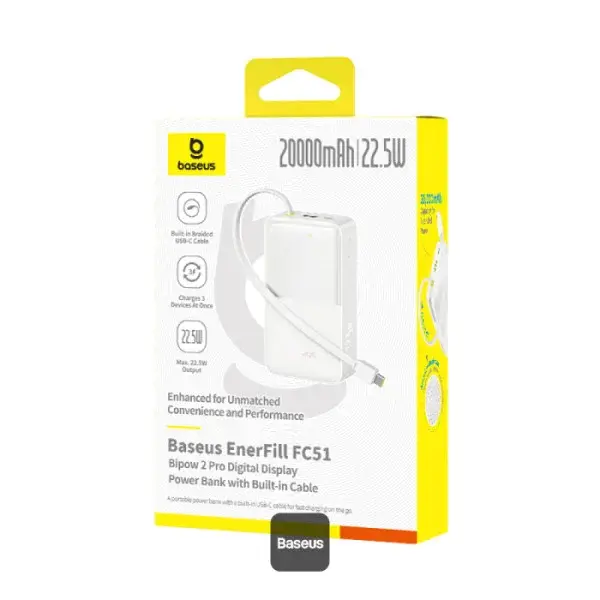 Baseus EnerFill Bipow2 Pro 20000mAh Power Bank
