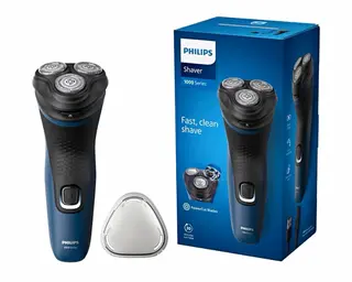 Philips 1000 Series S1134/00 Men's 3-Head Rotary Shaver Waterproof USB