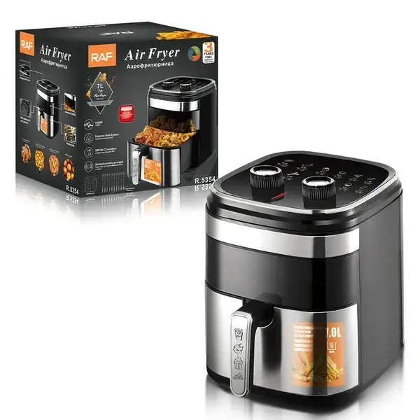 مقلاة هوائية رقمية من RAF, سعة 7 لتر، قدرة 1500 وات R.5354