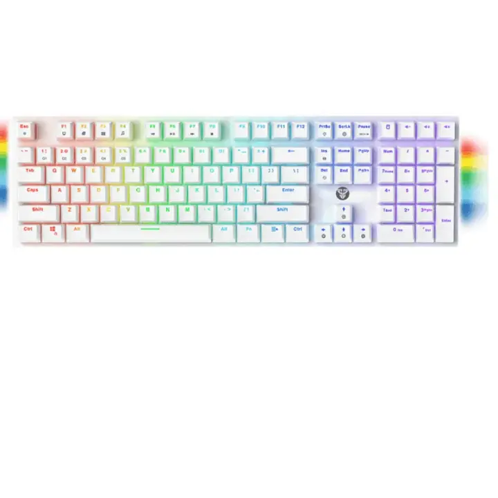 Keyboard Fantech Mechanical Maxfit108 MK855 White