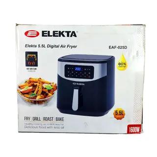 قلاية Elekta الهوائية, طعام صحي بطعم لذيذ! EAF-025D بسعه 5.5لتر