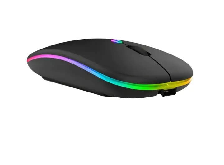 Wireless Mouse GIGAMAX, 2.4GHz, RGB Lights, GM-10 ماوس ويرلس شحن جيجاماكس