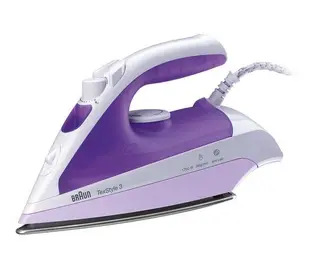 Braun Texstyle 3 Steam Iron, 2000 Watt, Purple/White, TS 320 C