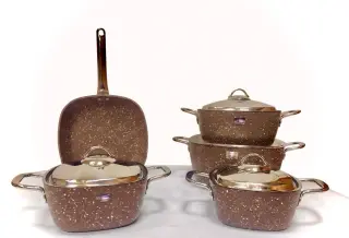 Savlon Granite Cookware Set, 9 Pieces