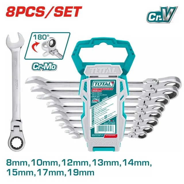 FLEXIBLE RACHET SPANNER THT102RK586 طقم مفتاح سيستيم مفصلي