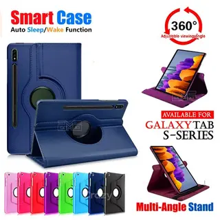 Fr Samsung Galaxy Tab S11 S10 S9 S7 FE S8 Plus Case Rotating Leather Stand Cover