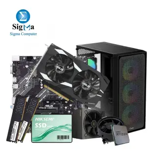 Dragon B53 AMD-RYZEN 3-4100 TRAY+FAN - ASUS PRIME A520M-K - ASUS Dual GeForce RTX 3050 OC 6GB - PNY 16GB DDR4 3200MHz (2X8) - HIKSEMI WAVE SATA 256G - Ocypus Gamma C50 Black with PSU P650 ( 80+ white ).