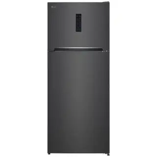 LG Refrigerator 402 Liter Top Mount Freezer - Multi Air Flow No Frost - Black - GTF402SBAN