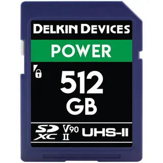 Delkin Devices 512GB Power UHS-II SDXC Memory Card
