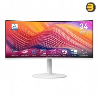 MSI Modern MD342CQPW 34" UWQHD Monitor, White & 120Hz