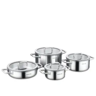 Korkmaz Aura 8 Pcs Stainless Steel Cookware Set