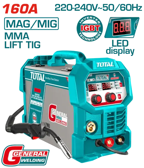 ماكينة لحام 160 أمبير (MAG/MIG/MMA/TIG LIFT), TMGT16058