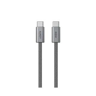 Aukey Cable usb-C to Usb-C 60W DTY Braided CB-DCC062-GY