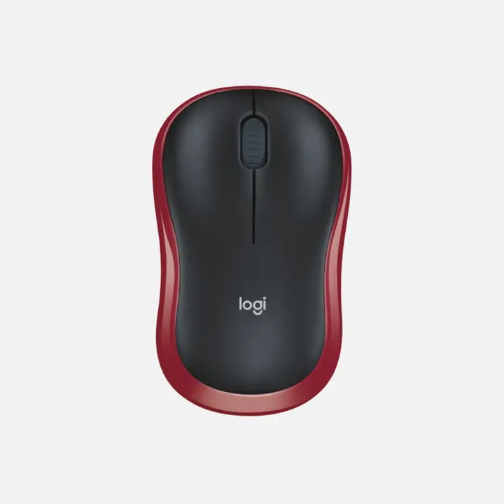 LOGITECH M185 Wireless Mouse, RED, EWR2