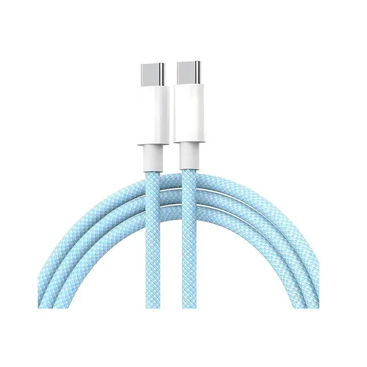 L'AVVENTO (MP35L) USB-C To USB-C Cable New Woven 60W 1.2M - Blue