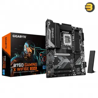 GIGABYTE B760 GAMING X WIFI6E GEN5 ATX Motherboard | Intel LGA1700, DDR5, PCIe 5.0, NVMe M.2, USB 3.2 Gen2x2, Wi-Fi 6E & 2.5GbE LAN