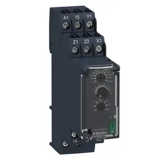 Schneider RE22R1MYMR | Modular timing relay, 8 A, 0.05 s…300 h, 1 CO, multi-function, 24…240 V AC/DC