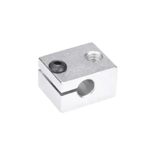 3D Printer Parts E3D V6 Heater Block Official Aluminum Block silver