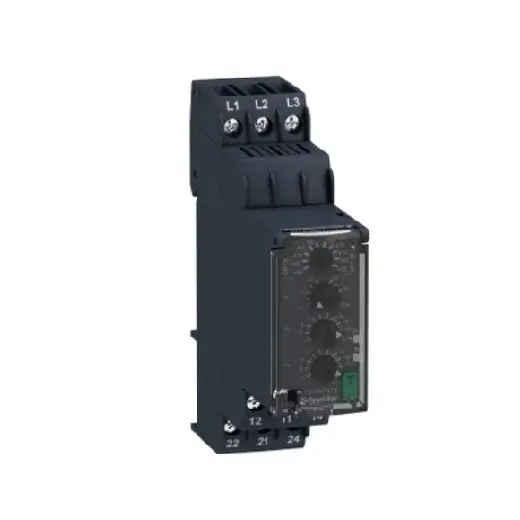 Schneider, Three-Phase Voltage control relay 380…480Vac, Over/under voltage protection, Phase Sequence and Phase failure 2 C/O, 8 amp