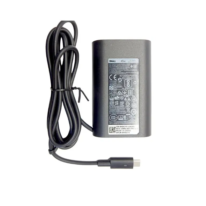 Dell Laptop Charger 45Watt - USB-C - 2.25A - 20V - Power Delivery - LA45NM150