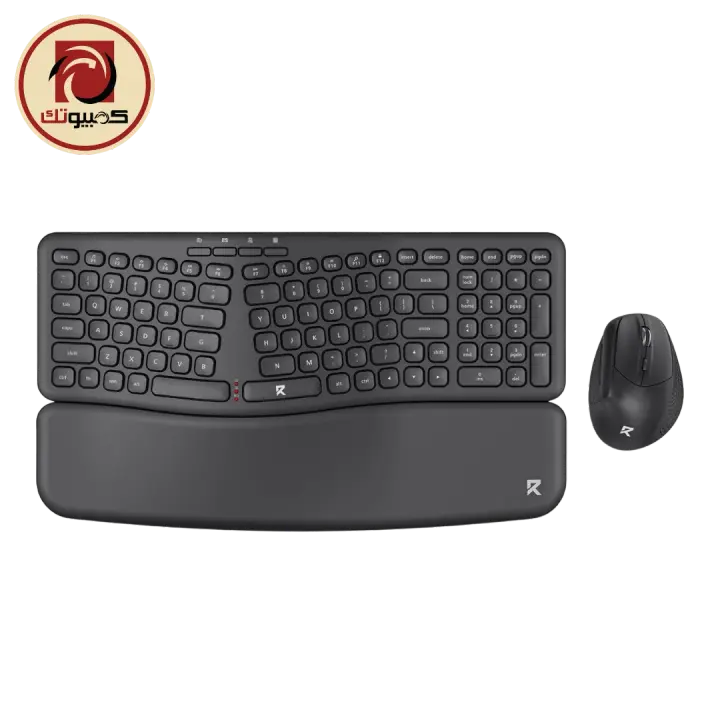 Redragon BS7162 Wireless Ergonomic Keyboard & Mouse Combo, Black