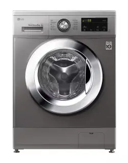 LG Washing Machine 8Kg Chrome Knob, Silver, FH2J3TNG5