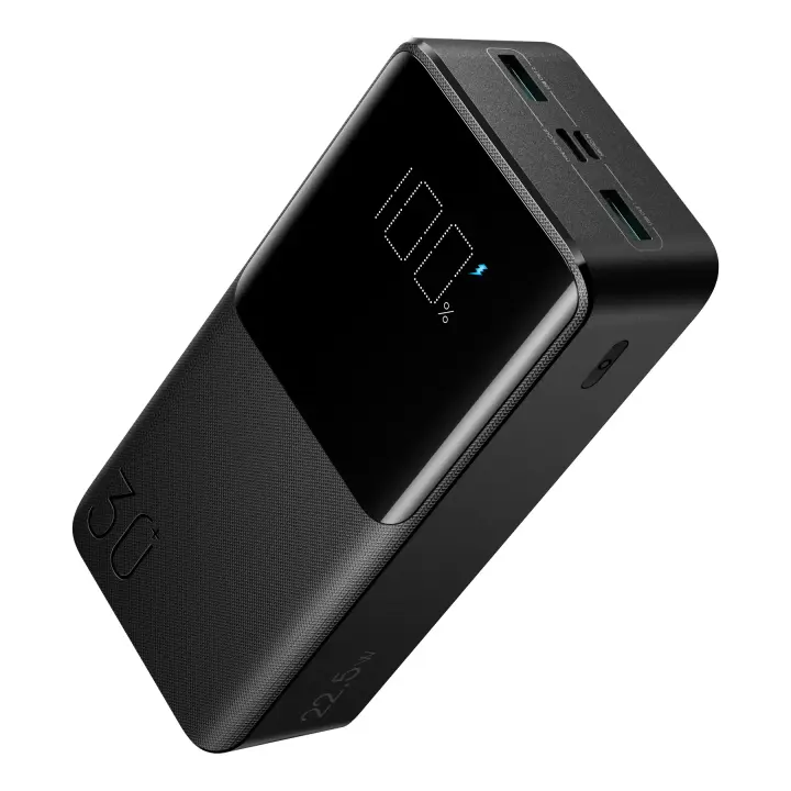 JOYROOM JR-QP193 30000mah 22.5W fast charging powerbank with LCD display باوربنك جويروم ٣٠٠٠٠ مللي أمبير