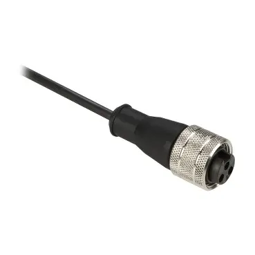 XZCP1865L2 | Pre wired connectors XZ, straight female, 1/2″20 UNF, 3 pins, cable PUR 2 m