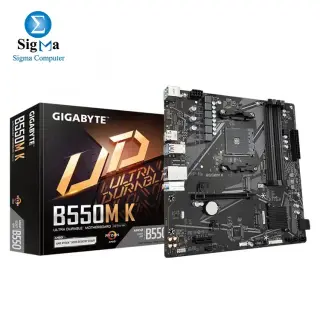 Gigabyte AMD B550M-K DDR4 Socket AM4 Motherboard