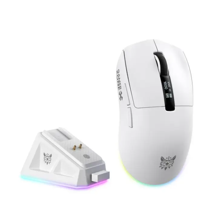 ONIKUMA DM07 Tri-Mode RGB Gaming Mouse White ماوس جيمنج