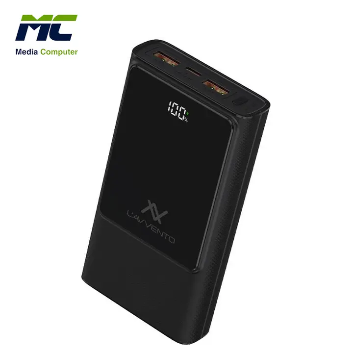 L'AVVENTO (MP658) Power Bank 20,000 mAh 22.5W LCD indicator Material ABS