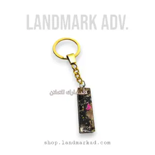 Resine Keychain Handmade Letter I