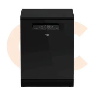 Dishwasher Beko 60 Cm 15 Set 6 Programs Glass Black Hygiene Inverter Model BDFN36531GB