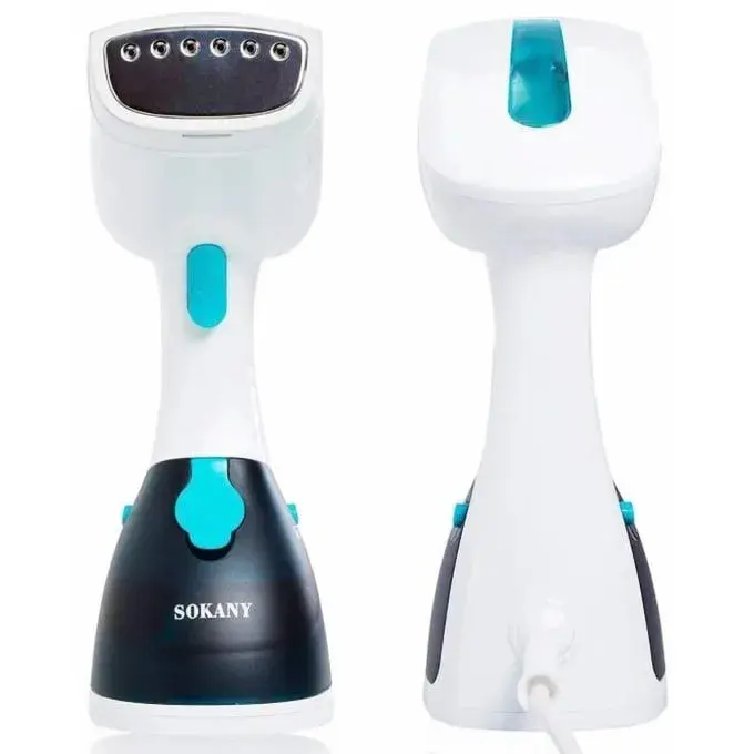 Sokany Portable Steam Iron, 1200 Watt, White Blue - AJ-2205