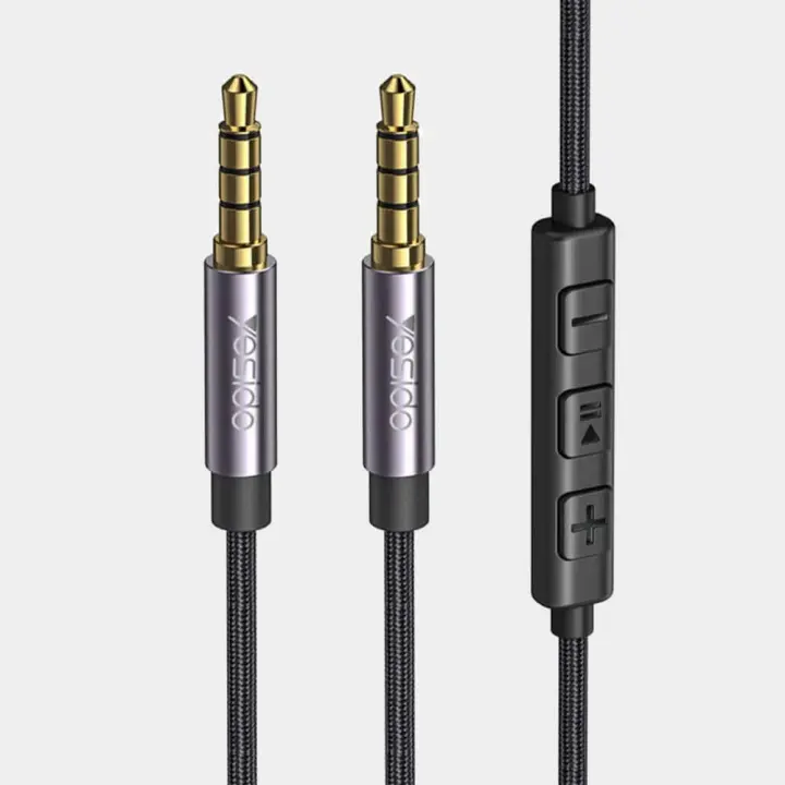 Yesido YAU30 AUX 3.5mm Audio Cable Volume Control (1.2M)